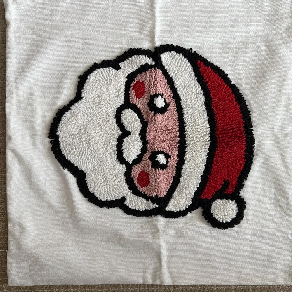 NWT Set of 2  Christmas Santa 3D holiday 18 in pillow shams Inserts not included